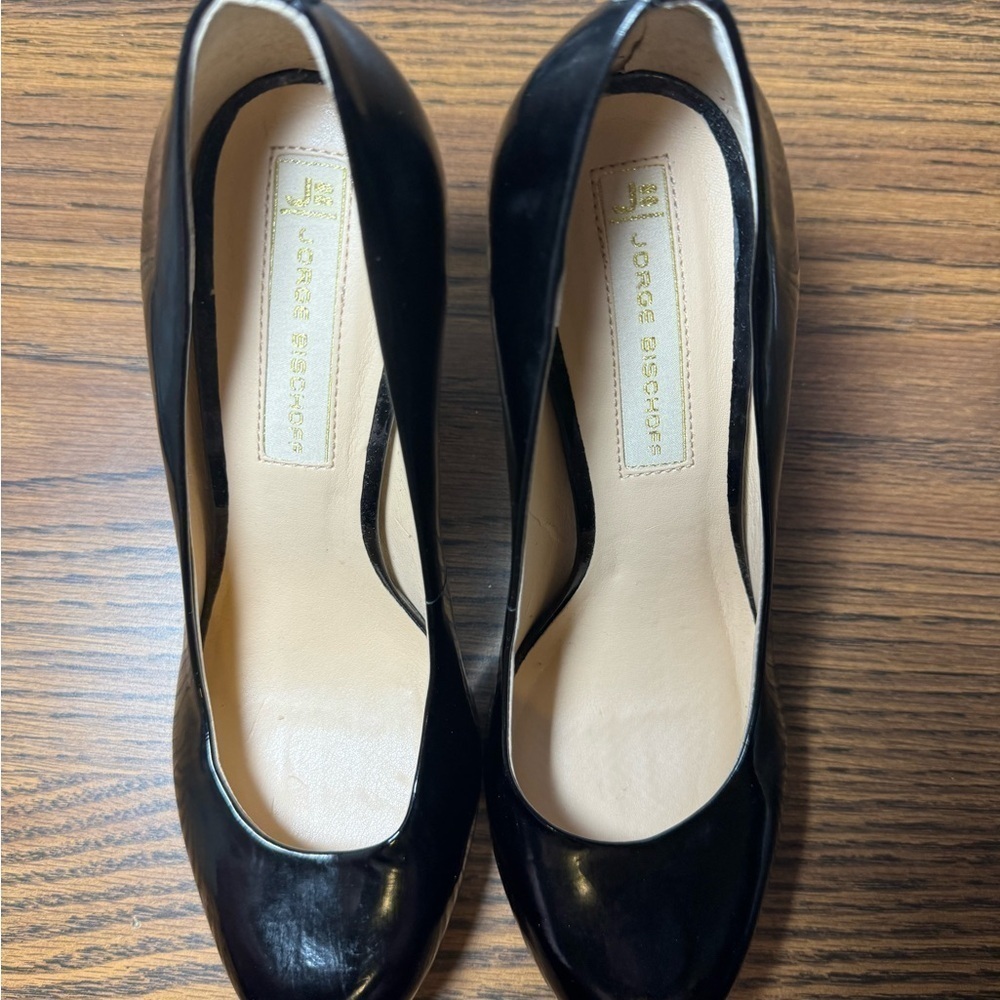 EUC Jorge Bischoff Black Patent Leather Stilletto Heels US size 6 - Picture 11 of 11